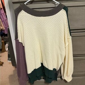 Eesome Multicolor Knit Sweater